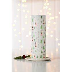 Christmas Advent Candle with a sparkly background