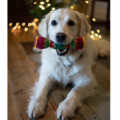 Christmas Cracker Plush Dog Toy