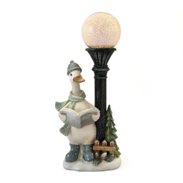 Christmas Duck with Lamp Standing Decoration