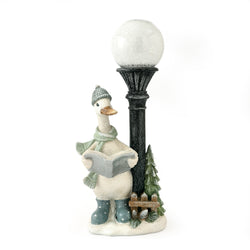 Christmas Duck with Lamp Standing Decoration