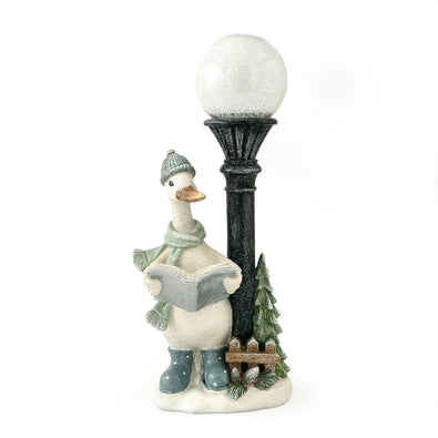 Christmas Duck with Lamp Standing Decoration