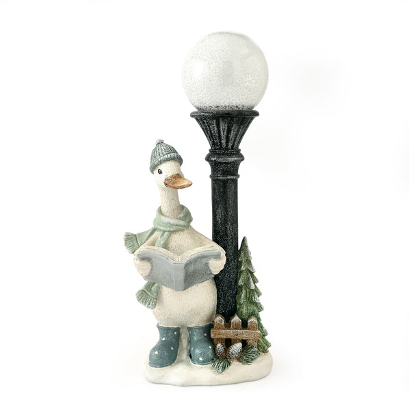 Christmas Duck with Lamp Standing Decoration