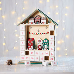 Christmas Houses Wooden Advent Calendar