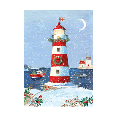 CHRISTMAS LIGHTHOUSE CHRISTMAS CARDS 2026
