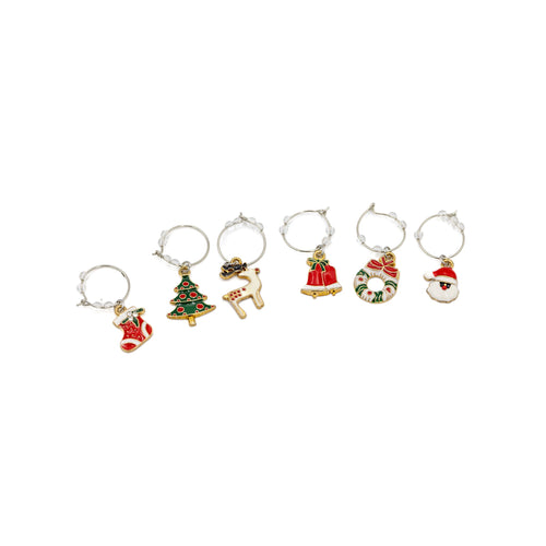 Christmas Wine Charms