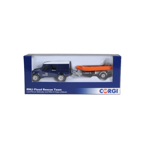 Corgi RNLI Land Rover Defender and D Class Lifeboat 1:90