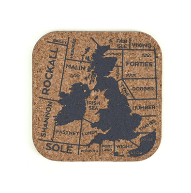 Cork Shipping Forecast Coasters, Set Of 4