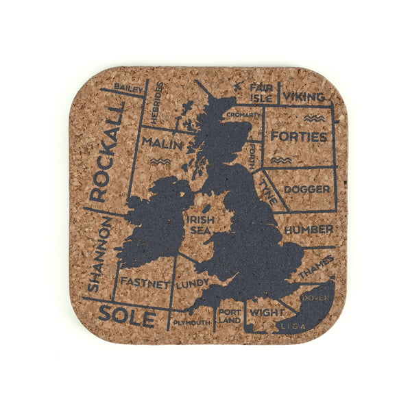 Cork Shipping Forecast Coasters, Set Of 4