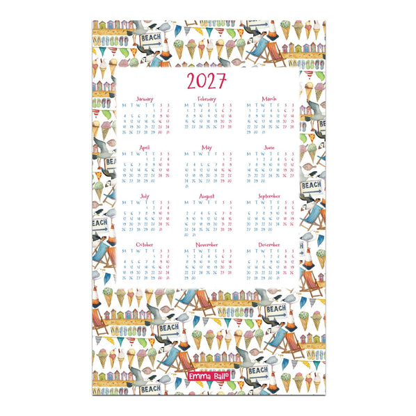 EMMA BALL 2027 CALENDAR TEA TOWEL
