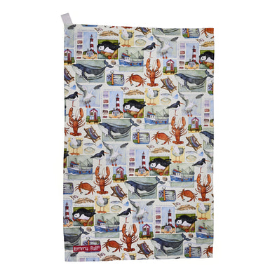 Emma Ball Coastal Pieces Tea Towel