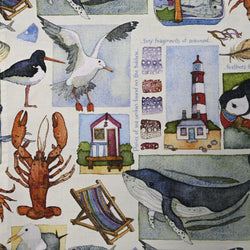 Emma Ball Coastal Pieces Tea Towel