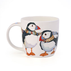 Emma Ball Knitting Puffins Boxed Mug
