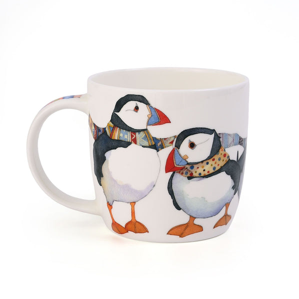 Emma Ball Knitting Puffins Boxed Mug