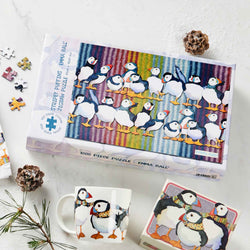 Emma Ball Stripey Puffin Jigsaw