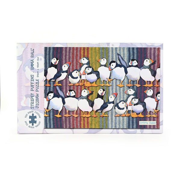 Emma Ball Stripey Puffin Jigsaw