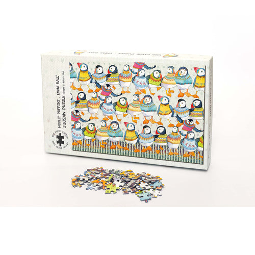 Emma Ball Woolly Puffins Jigsaw Puzzle