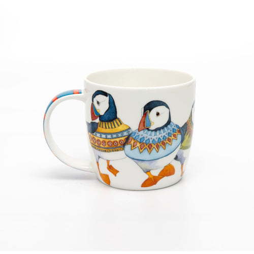 Emma Ball Woolly Puffins Mug