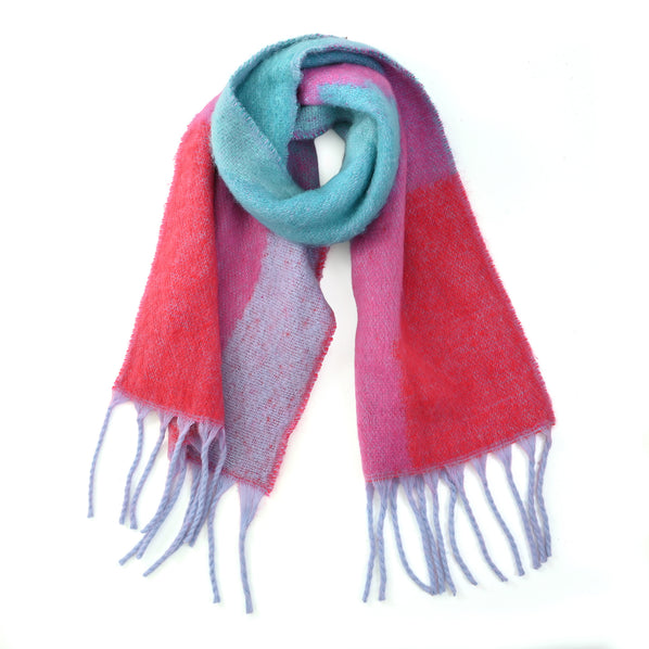 Fluffy Scarf with Tassels