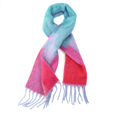 Fluffy Scarf with Tassels