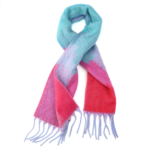 Fluffy Scarf with Tassels