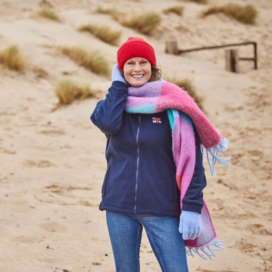 Fluffy Scarf with Tassels