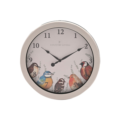Garden Birds Outdoor Clock