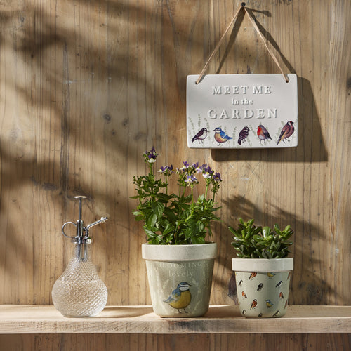 Garden Birds Planters, Set of 2