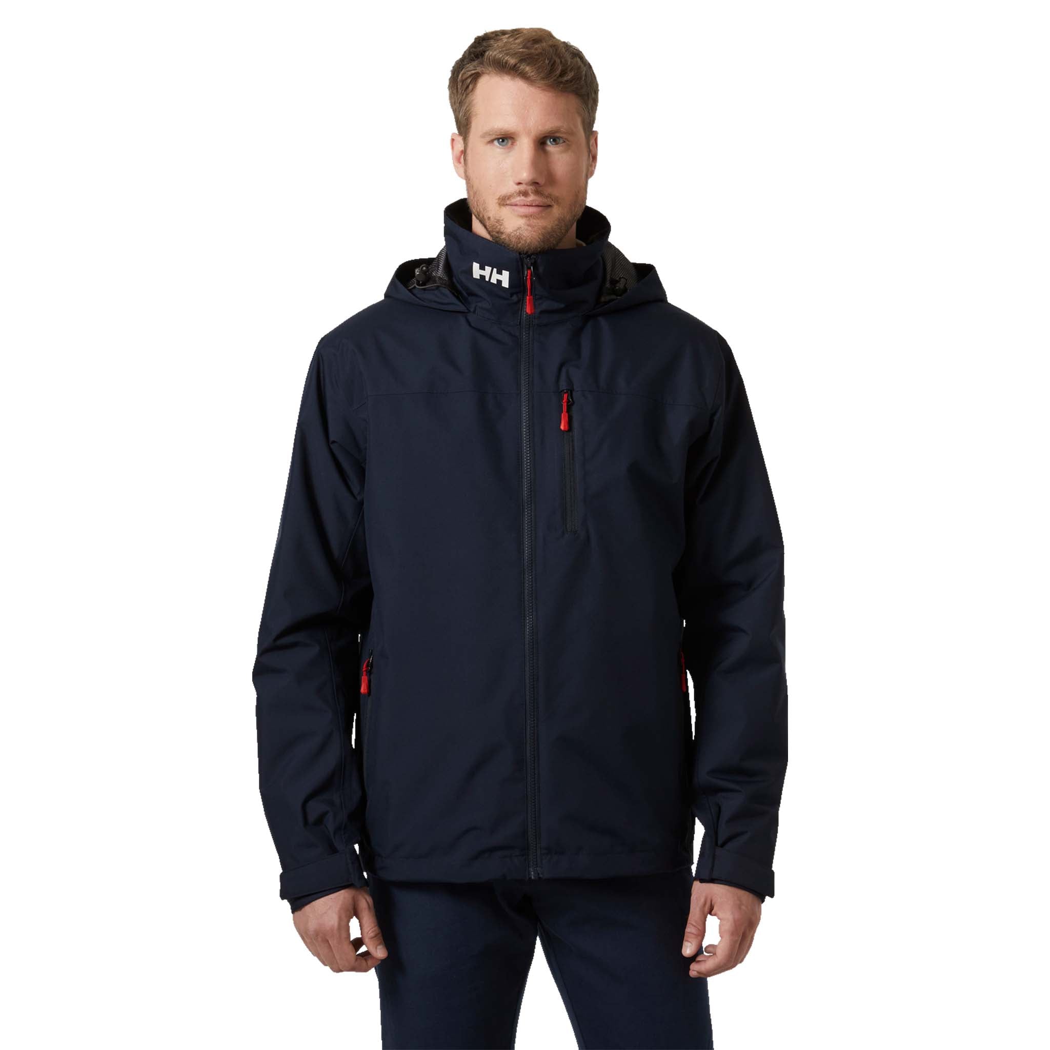 Helly Hansen Men's Standard Crew Hooded Midlayer Fleece Lined Waterproof Raincoat Jacket, 853 Grey Fog, X-Large Men\u0027s Seven J Outdoor Rain Jacket | Helly Hansen UK