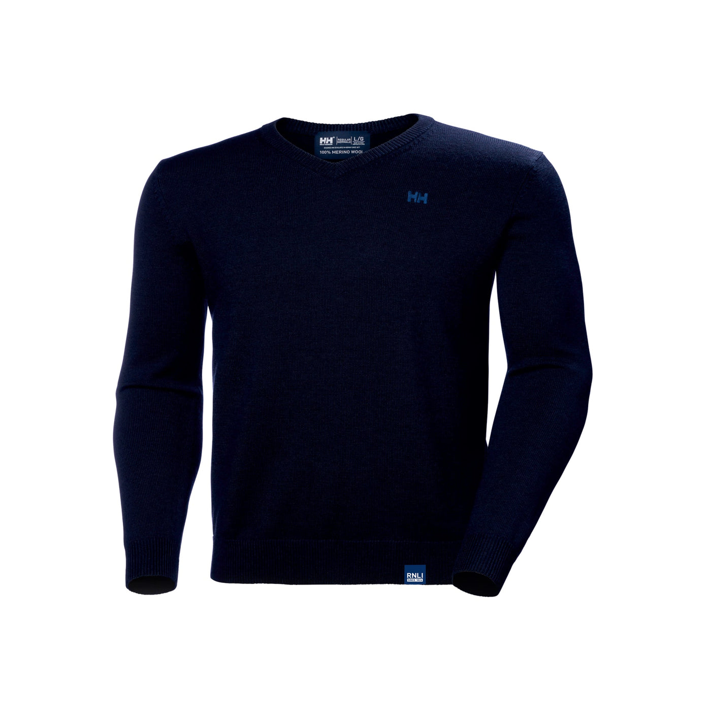Helly Hansen RNLI Men's Shore Merino Sweater, Navy | RNLI Shop