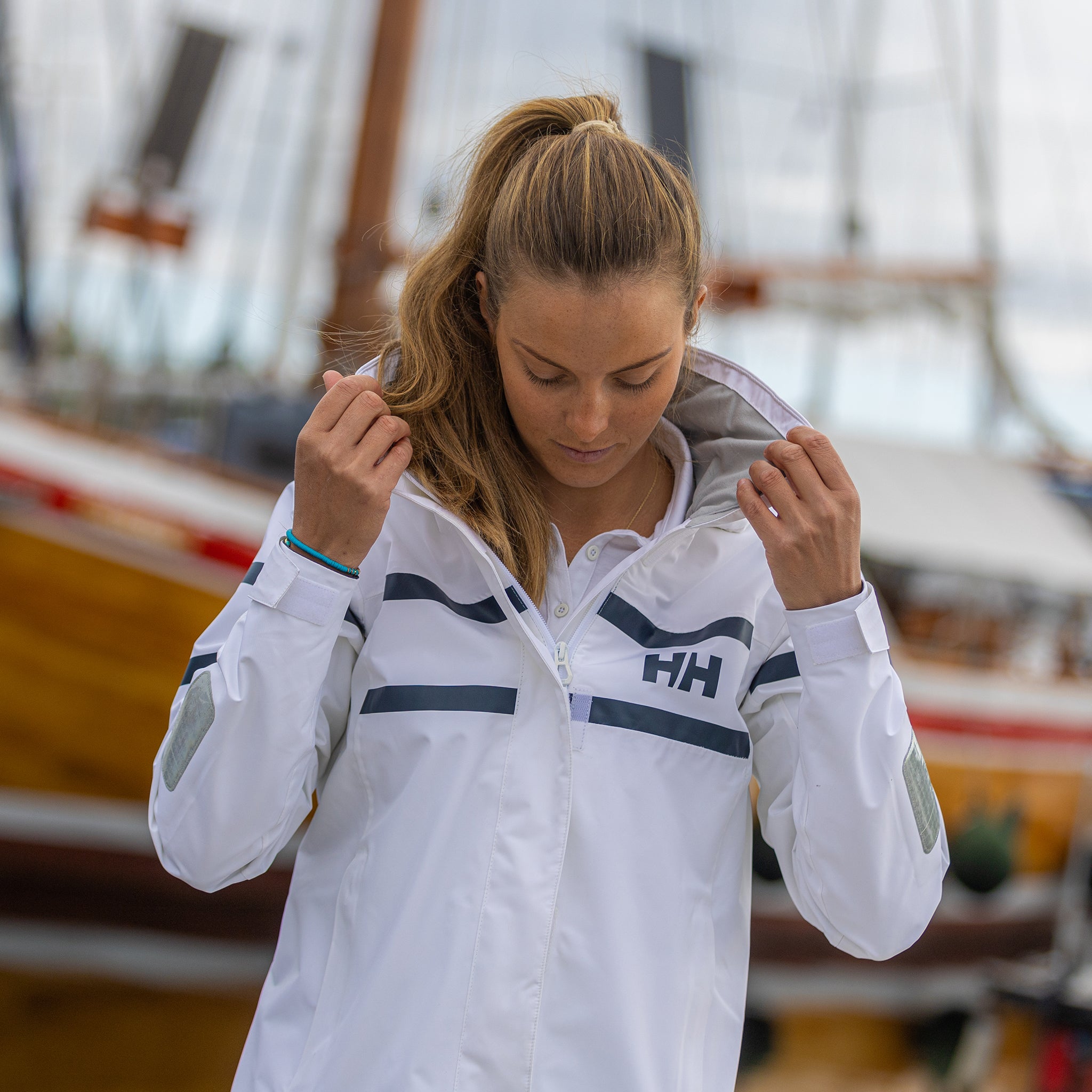 Helly Hansen Women's Salt Inshore Jacket, White | RNLI Shop