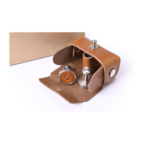 Launch a Memory Leather & Metal Cufflinks, Swanage