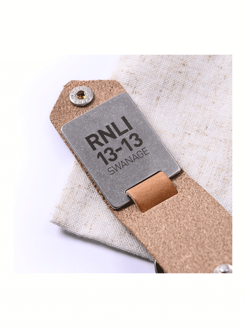 Launch a Memory Leather Photo Keyring, Swanage