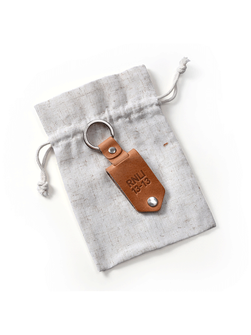 Launch a Memory Leather Photo Keyring, Swanage