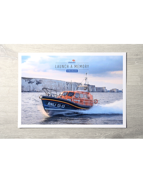 Launch a Memory Lifeboat Photo Print, Swanage