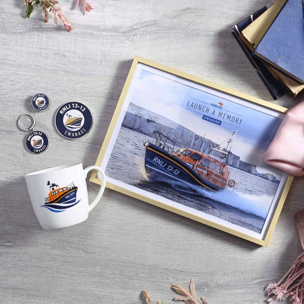 Launch a Memory Lifeboat Photo Print, Swanage