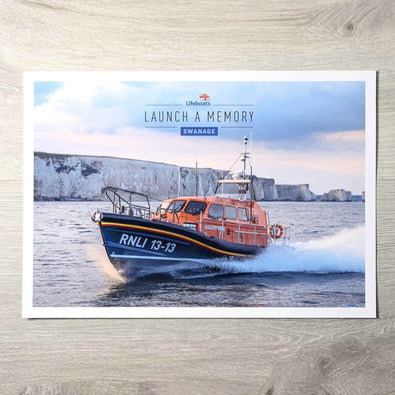 Launch a Memory Lifeboat Photo Print, Swanage