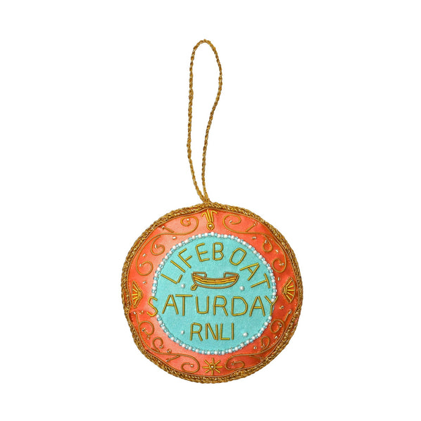 Lifeboat Saturday Embroidered Decoration