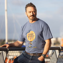 Lifeboat Saturday Men's Balloon T-Shirt, Blue