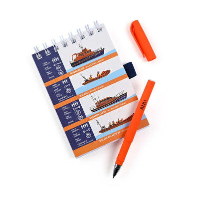 Lifeboat Statistics A6 Pad with Pen