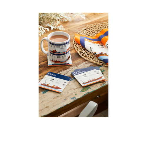 Lifeboats Statistics Coasters, Set of 4