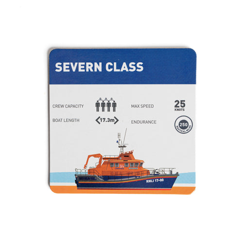 Lifeboats Statistics Coasters, Set of 4