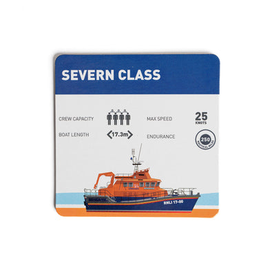Lifeboats Statistics Coasters, Set of 4