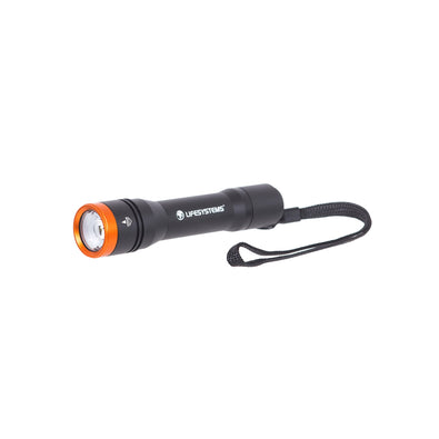 Lifesystem Intensity 545 LED Torch with a wrist loop attached to the end.