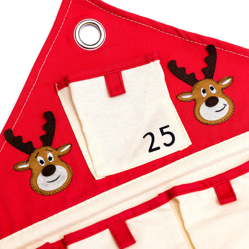 Light-Up Fabric Reindeer Advent Calendar
