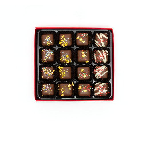 Linden Lady Chocolate Covered And Decorated Fudge Pieces