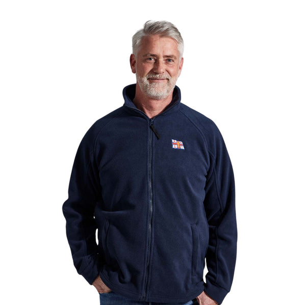 Men's RNLI Flag Full-Zip Fleece, Navy