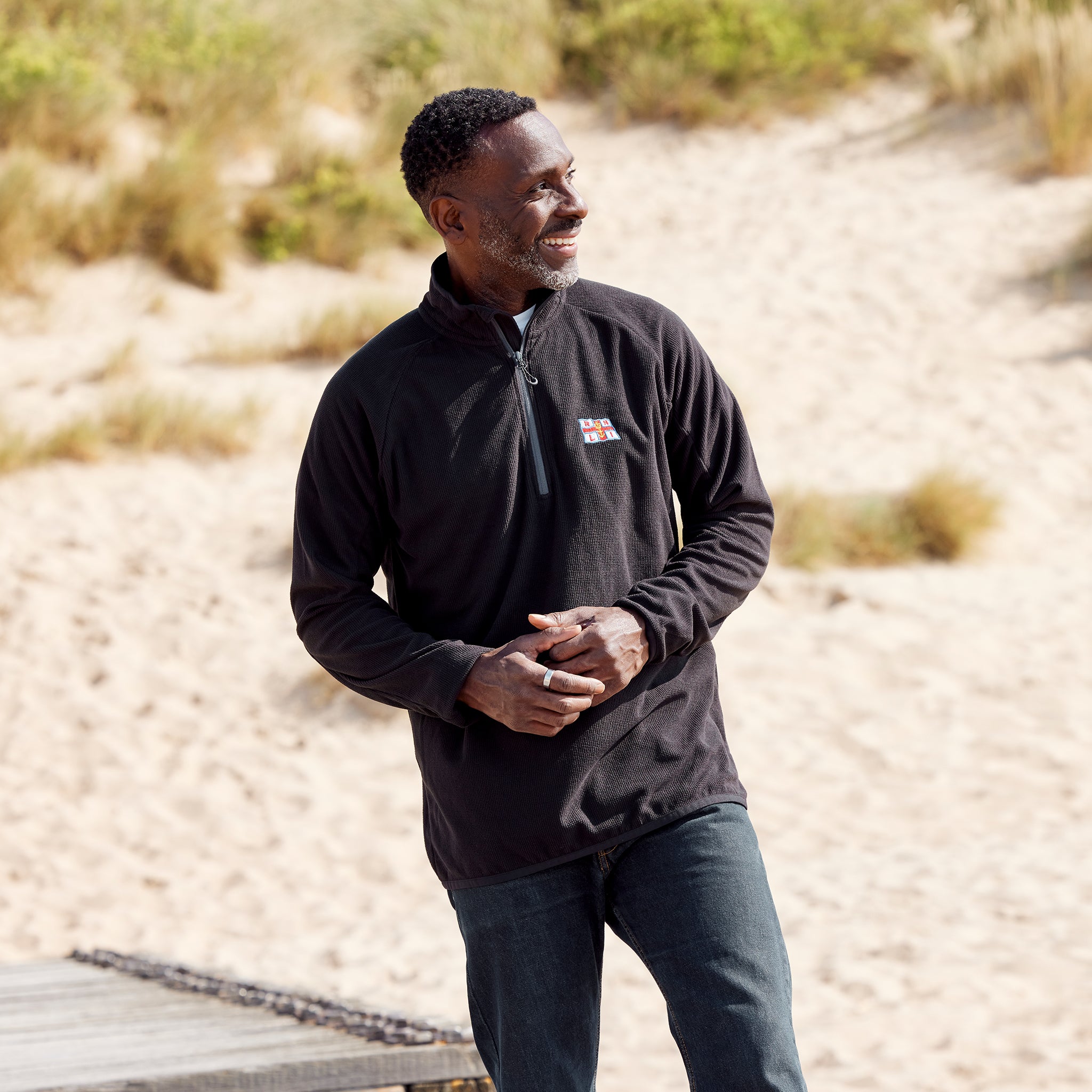 Men's Flag Navigate Half-Zip Fleece | RNLI Shop