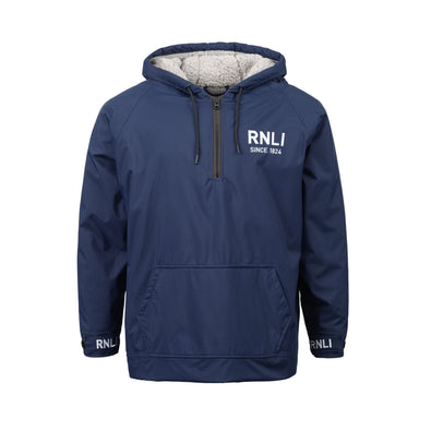Men's RNLI Since 1824 Waterproof Fleece Hoodie, Navy