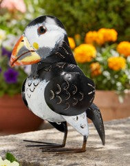 Metal Puffin Tealight Holder