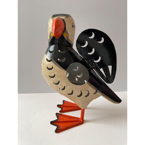 Metal Puffin Tealight Holder